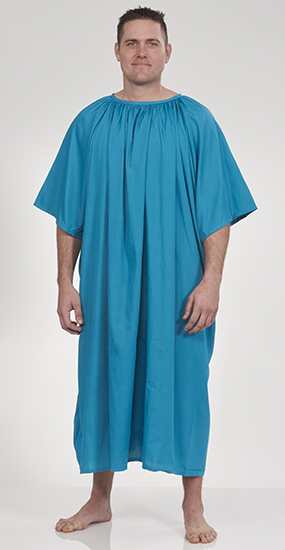 unisex plus size teal medical gown