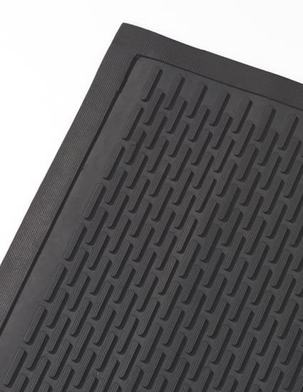 black medical scraper mat