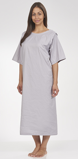 unisex three armhole gray medical gown