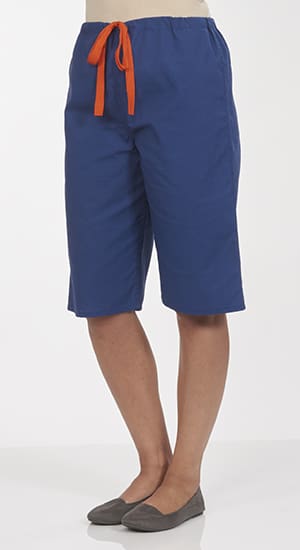 unisex navy blue scrub shorts