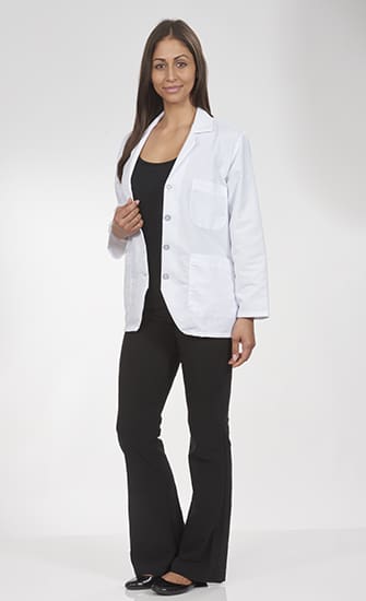 women's white counter coat