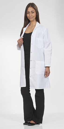 women's white lab coat