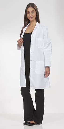 women's white lab coat